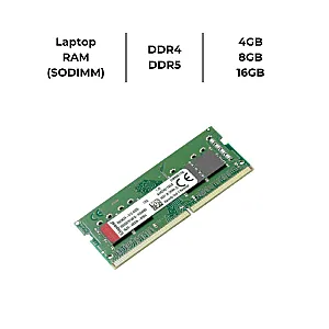 RAM Kingston DDR4/DDR5 SODIMM (4GB/8GB/16GB) Laptop Memory KVR32S22S6/4 KVR32S22S8/8/16 KVR48S40BS6-8 KVR48S40BS8-16