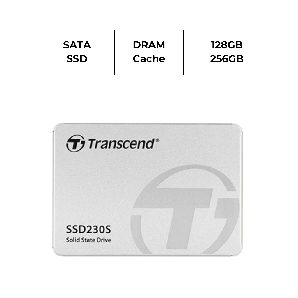 SSD Transcend SSD 2.5" SATA SSD230S (128GB / 256GB / 512GB / 1TB) Internal Solid State Drives SSD 230S DRAM Cache